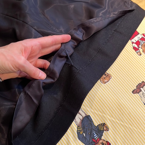 NWT - *RARE - Sample* Women's Tomorrowland Wrap Wool Skirt / Navy / Size 38 - Picture 9 of 16